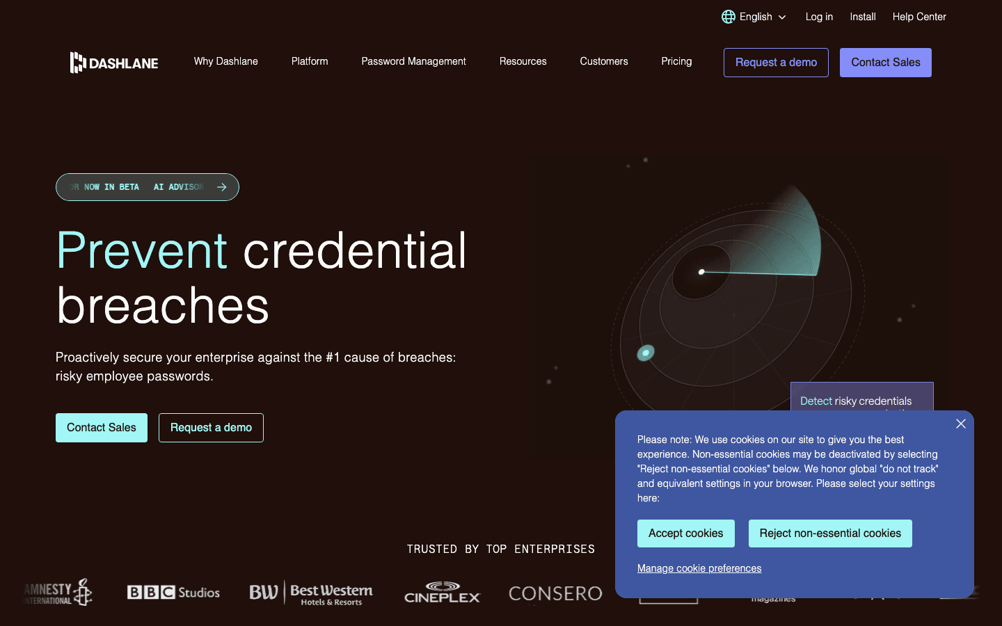 Dashlane public product page captured for comparison context