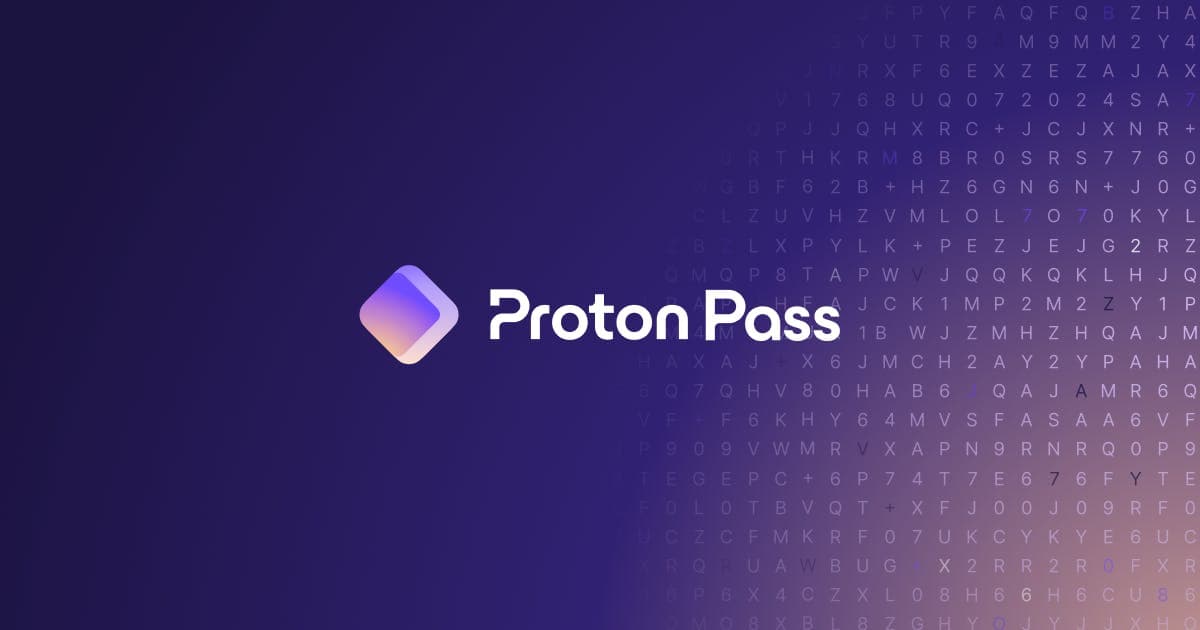 Proton Pass product interface showing password vault panels and item details
